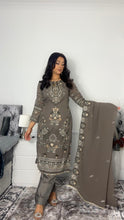Load image into Gallery viewer, Embroidered Shalwar Kameez with fully stitched 3 piece suit with Chiffon Dupatta MOB-SJ1030
