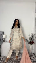 Load image into Gallery viewer, Embroidered Shalwar Kameez with fully stitched 3 piece suit with Chiffon Dupatta MOB-SJ1031
