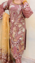 Load image into Gallery viewer, Embroidered Shalwar Kameez with Net duppatta fully stitched 3 piece suit with Net Dupatta MOB-UF2347
