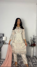 Load image into Gallery viewer, Embroidered Shalwar Kameez with fully stitched 3 piece suit with Chiffon Dupatta MOB-SJ1031
