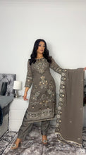 Load image into Gallery viewer, Embroidered Shalwar Kameez with fully stitched 3 piece suit with Chiffon Dupatta MOB-SJ1030
