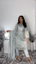 Load image into Gallery viewer, Embroidered Shalwar Kameez with Net duppatta fully stitched 3 piece suit with Net Dupatta MOB-UF2475

