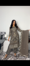 Load image into Gallery viewer, Embroidered Shalwar Kameez with fully stitched 3 piece suit with Chiffon Dupatta MOB-SJ1030
