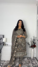 Load image into Gallery viewer, Embroidered Shalwar Kameez with fully stitched 3 piece suit with Chiffon Dupatta MOB-SJ1030
