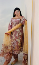 Load image into Gallery viewer, Embroidered Shalwar Kameez with Net duppatta fully stitched 3 piece suit with Net Dupatta MOB-UF2347
