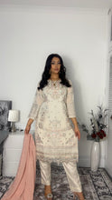 Load image into Gallery viewer, Embroidered Shalwar Kameez with fully stitched 3 piece suit with Chiffon Dupatta MOB-SJ1031
