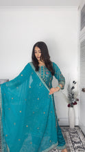 Load image into Gallery viewer, Ferozi Embroidered Shalwar Kameez with Net duppatta fully stitched 3 piece suit with Net Dupatta MOB-AC204A
