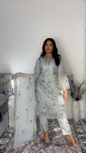 Load image into Gallery viewer, Embroidered Shalwar Kameez with Net duppatta fully stitched 3 piece suit with Net Dupatta MOB-UF2475
