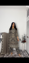 Load image into Gallery viewer, Embroidered Shalwar Kameez with fully stitched 3 piece suit with Chiffon Dupatta MOB-SJ1030

