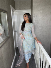 Load image into Gallery viewer, Shalwar Kameez fully stitched 3 piece suit with Net Dupatta F-C1281
