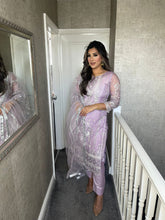 Load image into Gallery viewer, LILAC Shalwar Kameez fully stitched 3 piece suit with Net Dupatta MOB-C1565C
