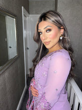 Load image into Gallery viewer, 3PC LILAC Embroidered Shalwar Kameez with Net duppatta fully stitched 3 piece suit F-1526
